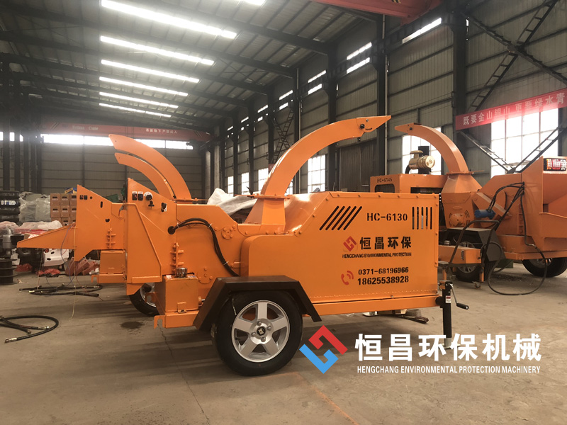 園林綠化垃圾樹枝樹葉粉碎機(jī)電動柴油移動式木粉碎機(jī)器