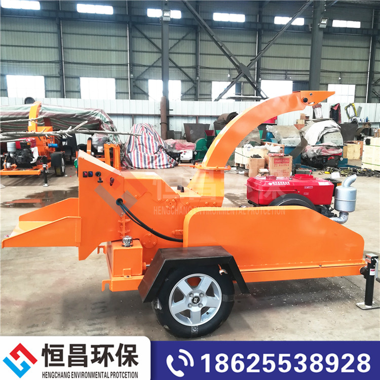 樹枝樹葉削片粉碎木屑機 城市市政綠化碎枝機