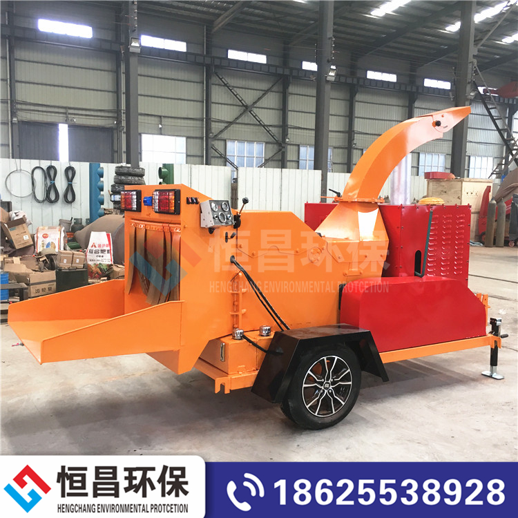 移動式樹枝樹葉切片碎屑機 樹枝樹葉藤條削片機